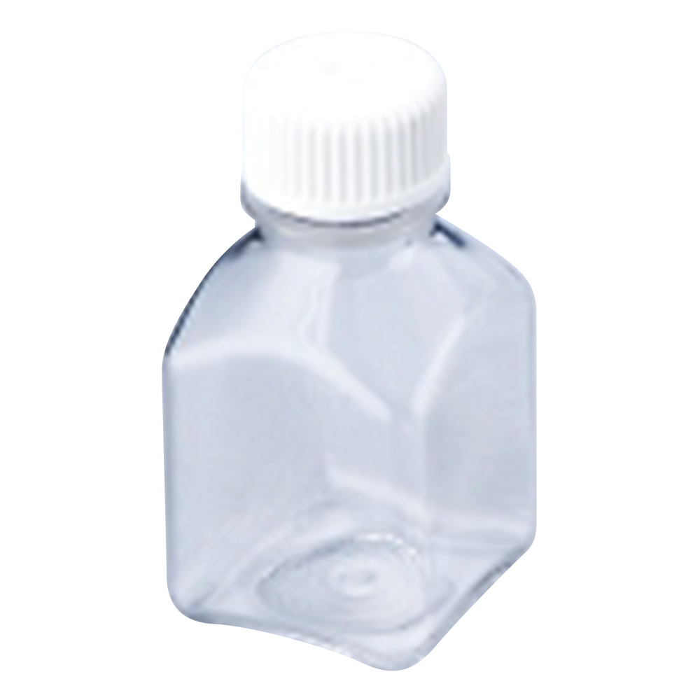 1-1500-12 角型培地瓶（PETG製・滅菌済） 60mL 24本×4入 2019-0060