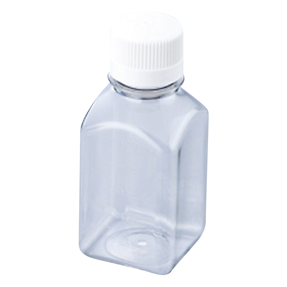 1-1500-14 角型培地瓶（PETG製・滅菌済） 250mL 24本×2入 2019-0250 【AXEL】 アズワン