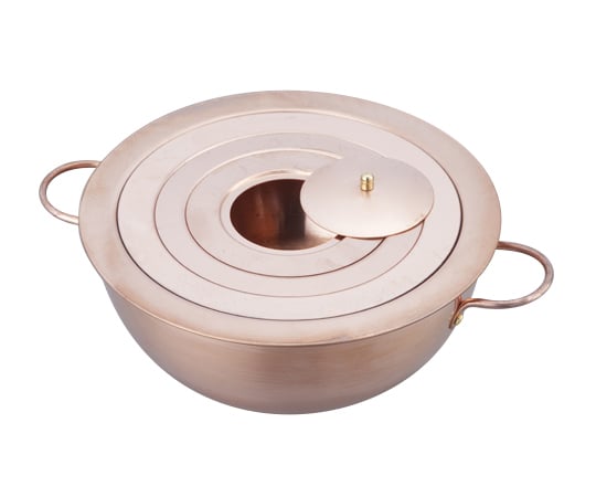 1-1516-01　湯煎器（銅製ウオーターバス）　φ１５０ｍｍ[個](as1-1-1516-01)