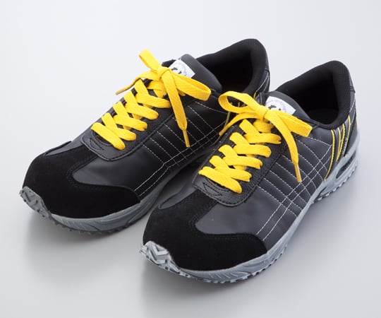 1-1535-02安全スニーカー(ハイパー(R))２１１静電黒２５．０ｃｍ【1足】(as1-1-1535-02)