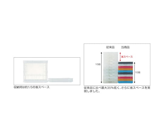 1-1539-05 スケルトンカラーオリコン レッド フタ無し TSK-O50B