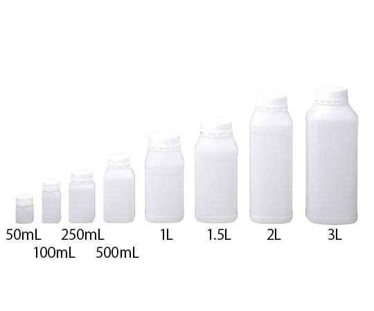 1-1547-01セキュリティーボトル角型５０ｍＬ【1箱(100本入)】(as1-1-1547-01)