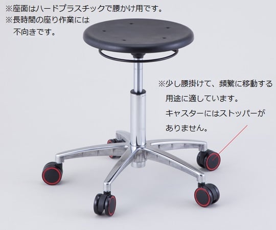 取扱を終了した商品です］ワーキングラボチェア リング付き 背無し PWS