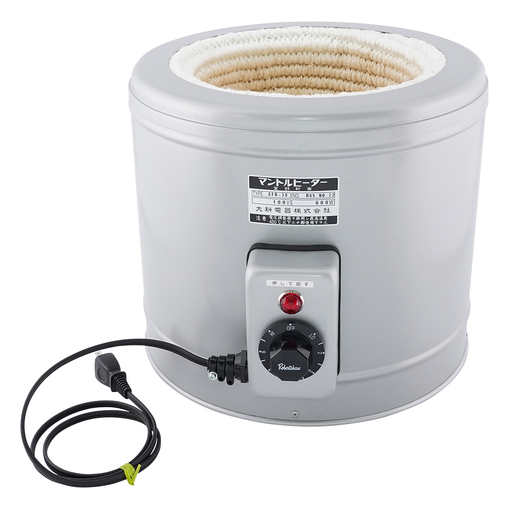 大科電器 フラスコ用マントルヒーター(入力調整器付) AFR-10 S-112 ST ｷｬﾝﾄﾞﾙﾋﾝｼﾞ102 ﾘﾝｸﾞｲﾘｸﾛｰﾑ SUS304丸喜金属本社 大科電器