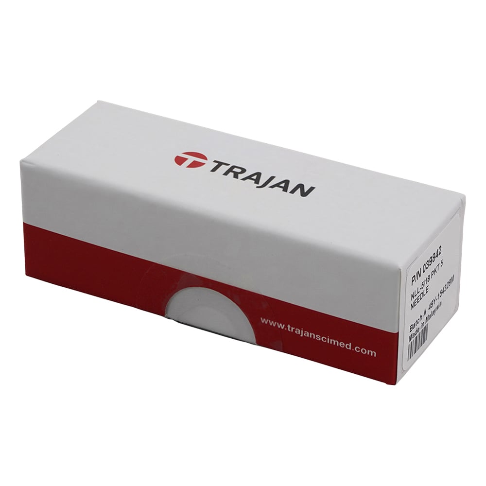 1-1687-09 ルアーロック針 50mm 針先ベベル NLL-5/18 1セット（5