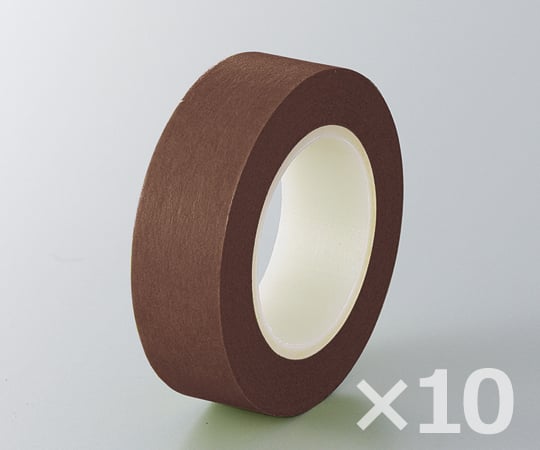 ［取扱停止］カラークラフトテープ　茶　10巻入as1-1-1688-53