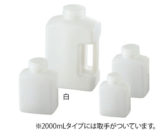アズワン1-1778-03角型瓶（HDPE製）白５００ｍＬ【1本】(as1-1-1778-03)