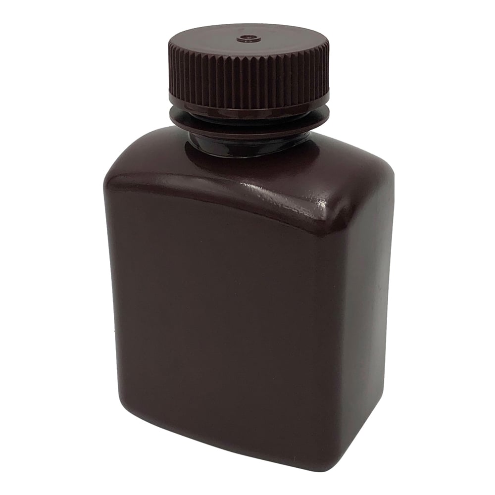 角型瓶（HDPE製） 褐色 250mL 583430