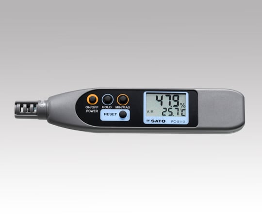 ペンタイプ温湿度計 英語版校正証明書付 PC-5110