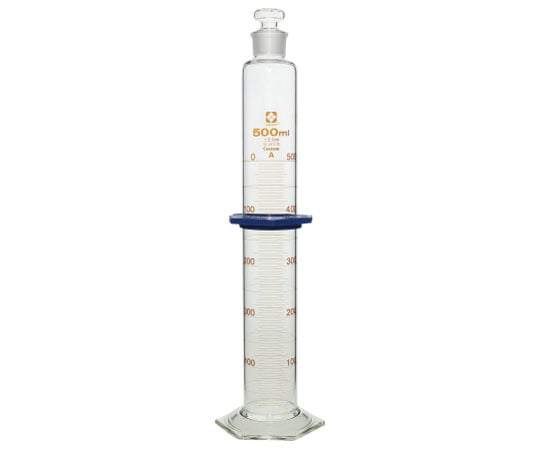 柴田科学1-1960-10有栓メスシリンダーカスタムA500mL【1個】(as1-1-1960-10)