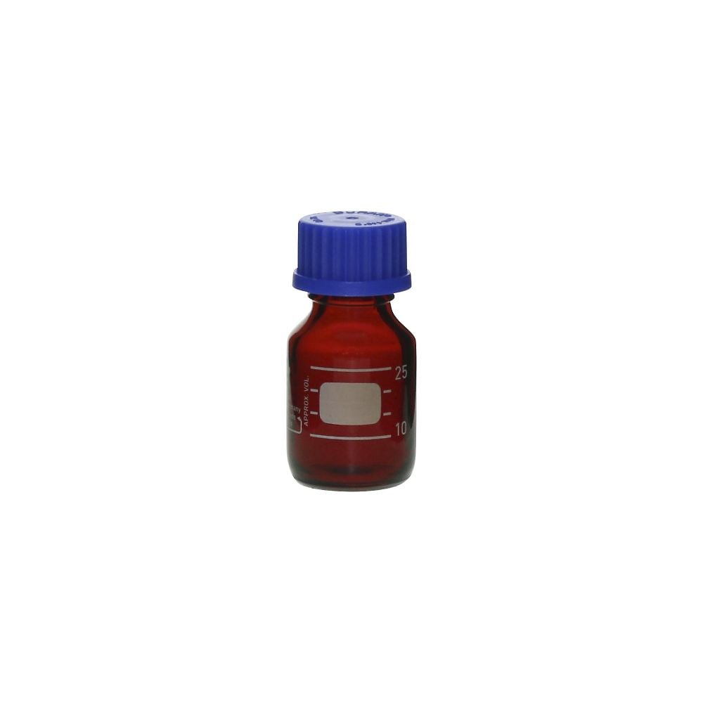 ねじ口瓶丸型茶褐色（デュラン(R)・017210）　25mL　GL-25