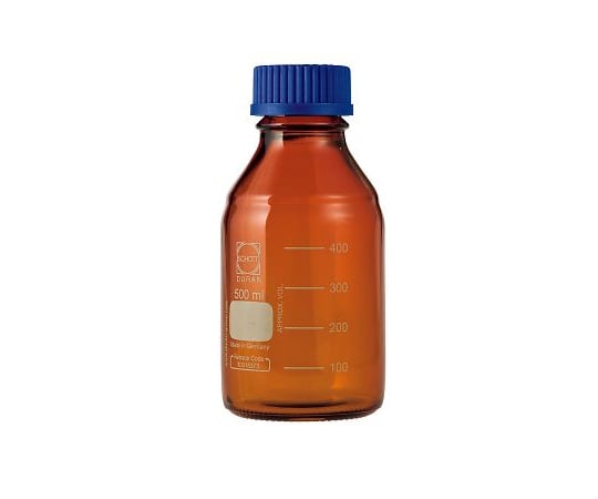 SCHOTT/DURAN1-1961-05ねじ口瓶丸型茶褐色（デュラン(R)・０１７２１０）５００ｍＬＧＬ－４５【1本】(as1-1-1961-05)