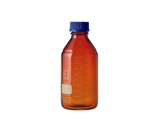 SCHOTT/DURAN1-1961-06ねじ口瓶丸型茶褐色（デュラン(R)・０１７２１０）１０００ｍＬＧＬ－４５【1本】(as1-1-1961-06)
