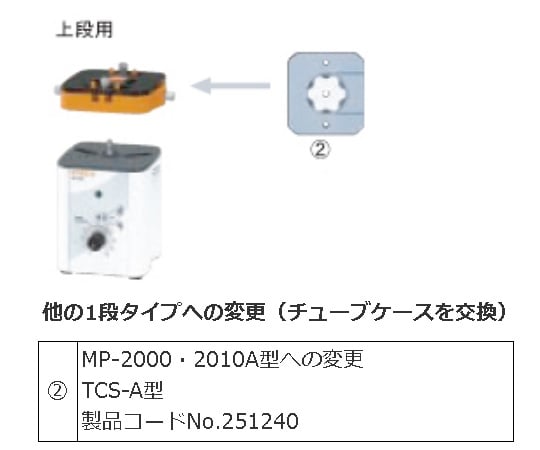 東京理化器械(EYELA)1-2111-14ポンプ用チューブケースＴＣＳ-Ａ【1個】(as1-1-2111-14)