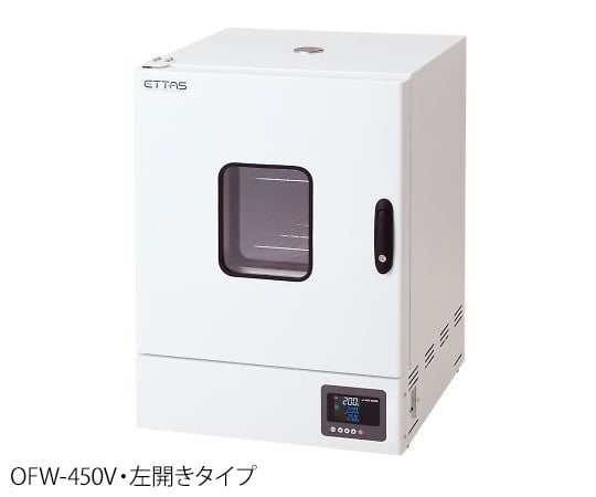 1-2126-22 ETTAS 定温乾燥器（タイマー仕様・強制対流方式） 窓付きタイプ 左扉 OFW-450V