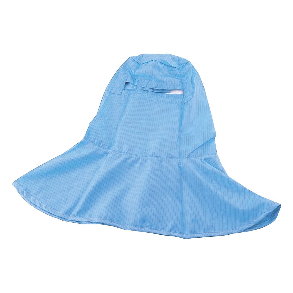 APクリーンスーツ用フード（目出しタイプ）青　5L