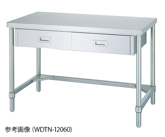 引出付作業台 WDTN-6045 三方枠 シンコー（業務用厨房機器） 【AXEL 