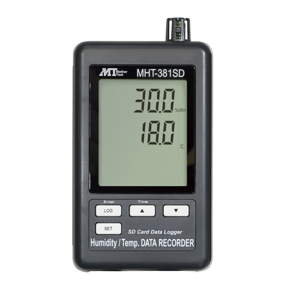 データロガデジタル温・湿度計 校正証明書付　MHT-381SD