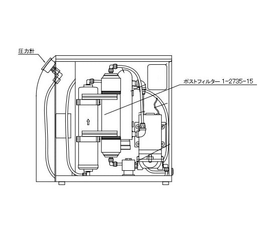 環境テクノス1-2735-15超純水製造装置交換用ポストフィルター・UF膜ＦＰ４１１－１１【1個】(as1-1-2735-15)