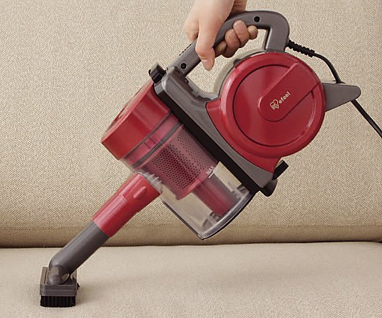 掃除機 ESC-55K-R レッド 550W サイクロンスティッククリーナー ESC-55K｜コード付きスティック