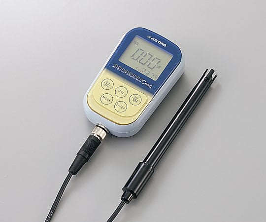 1-2814-01-56 防水ポータブル導電率メーター 英語版校正証明書付 AS710 