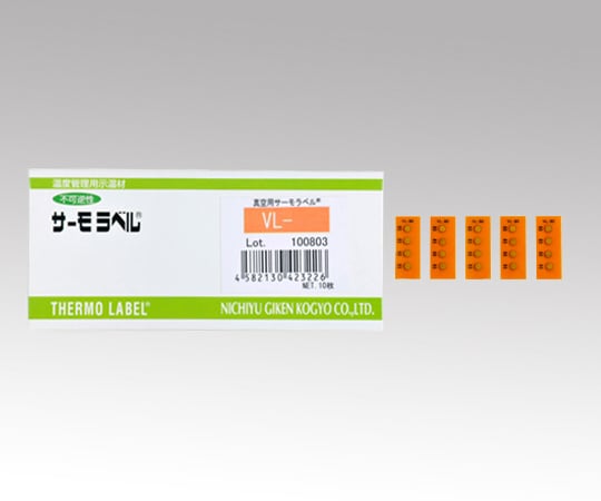 日油技研工業1-2854-04真空用サーモラベル?VL-100【1箱(10枚入)】(as1-1-2854-04)