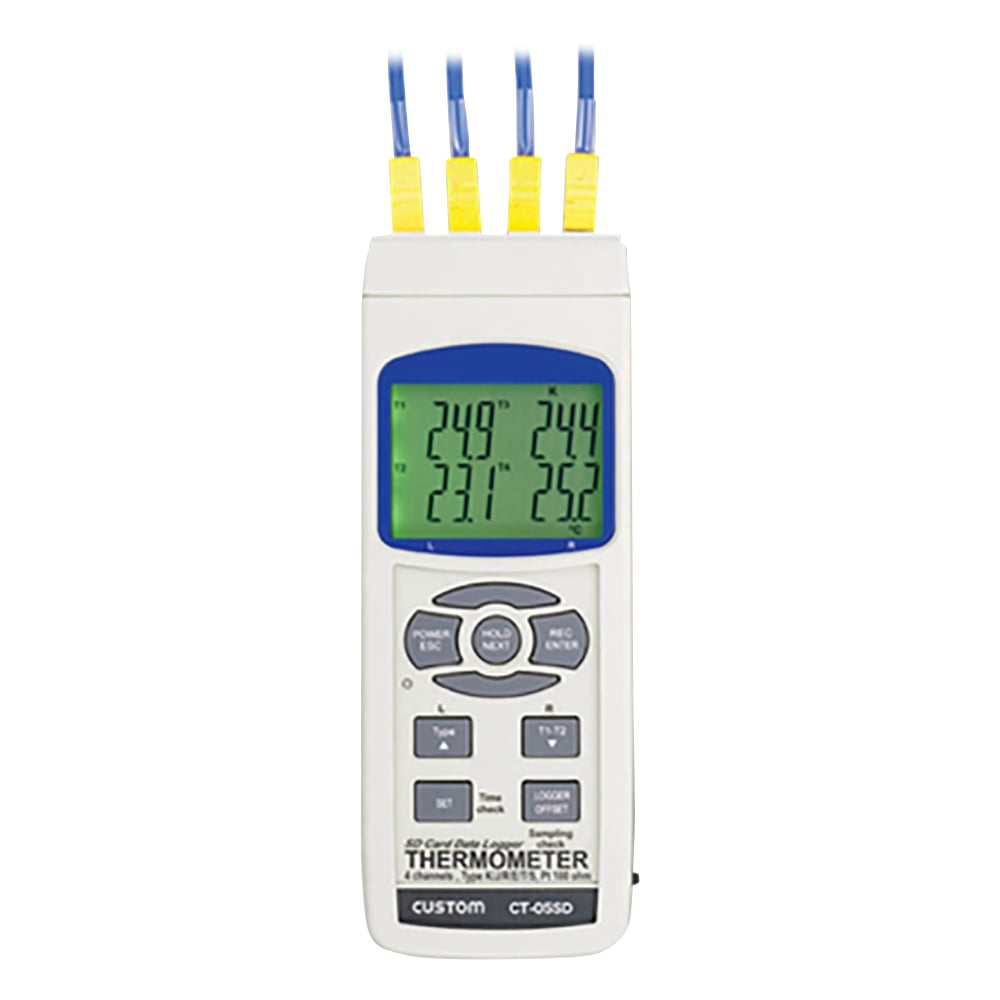 1-2876-01 Thermo Meter (4 Channel) CT-05SD 【AXEL GLOBAL】ASONE