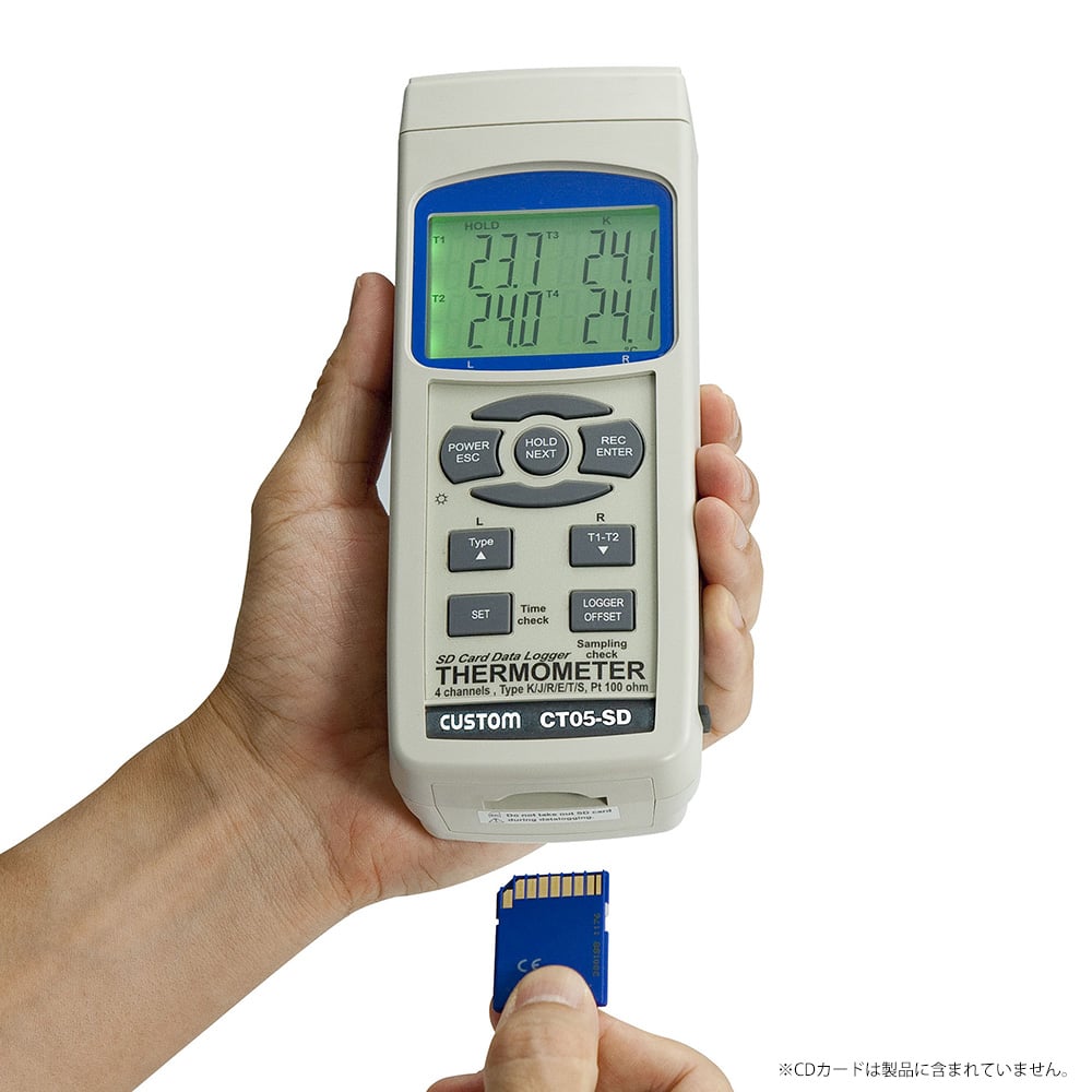 1-2876-01 4チャンネル温度計 CT-05SD 【AXEL】 アズワン