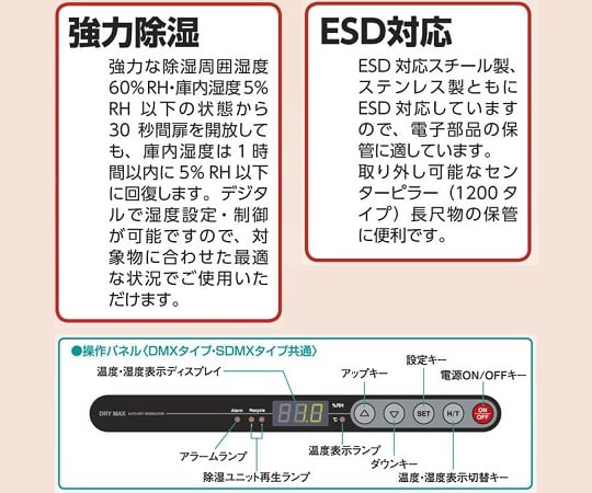 1-2903-01 ドライマックス 599×658×1255mm DMX-400