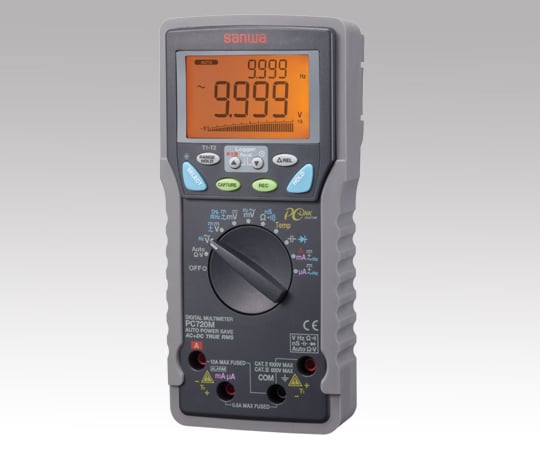 【校正対応】三和電気計器(sanwa)1-2923-02デジタルマルチメーター高確度・メモリ付（パソコン接続）ＰＣ７２０Ｍ【1台】(as1-1-2923-02)