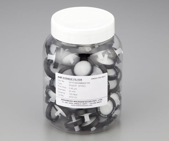 1-3195-02 シリンジフィルター PTFE φ4mm／0.45μm SYTF0102MNXX104