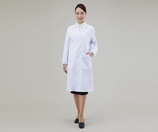 安心してご注文ください 女性用デザイン白衣 長袖 FA-720 L/62-6633-65