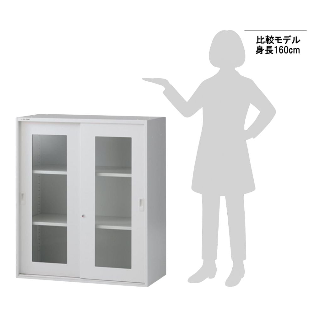 1-3364-03 セレクトラボ ガラス引き戸 900×450×1050mm LSG-9 【AXEL