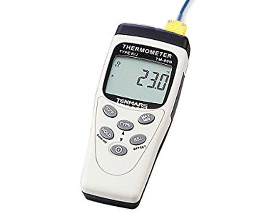 デジタル温度計 1ch 校正証明書付（センサTP-03校正） TM-80N