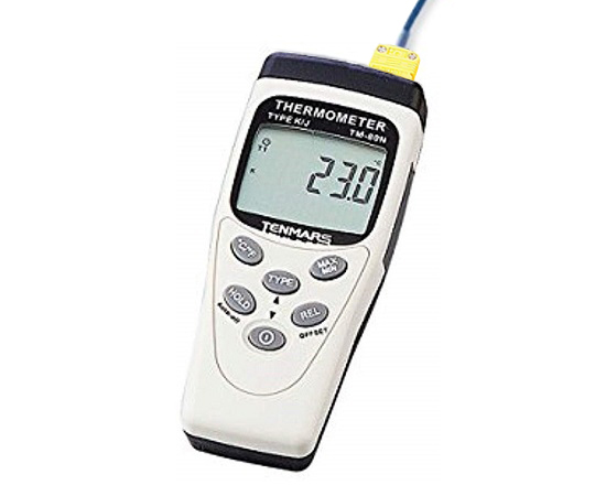 アズワン デジタル温度計 TM-82N校正証明書付 (1-3429-02-20) 《計測