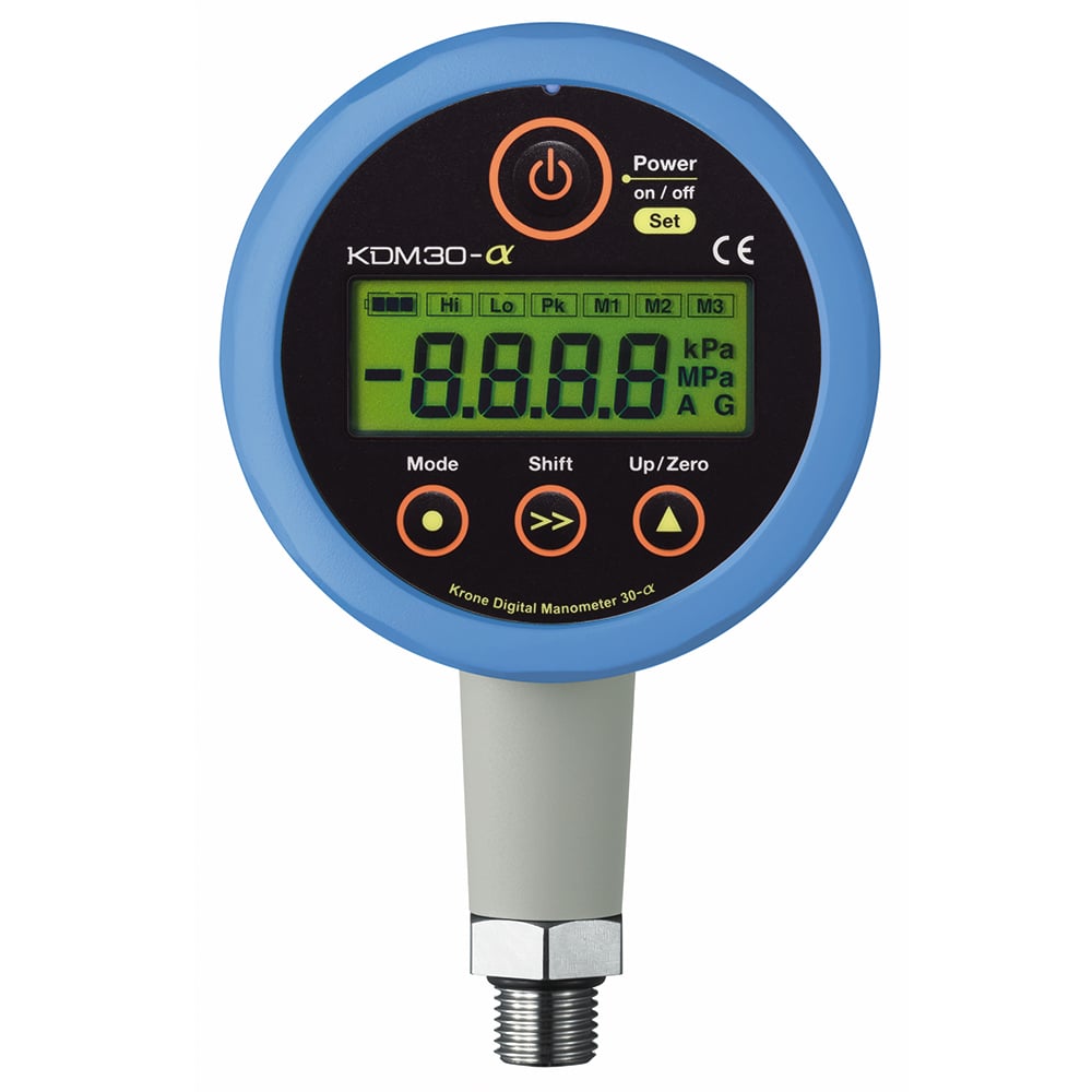 1-3558-11-24 高精度デジタル圧力計 DC24Vタイプ タイプ ブルー 0