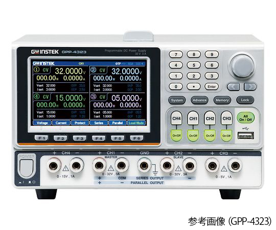 1-3888-13 電子負荷機能付高分解能多出力直流安定化電源 GPP-3323G