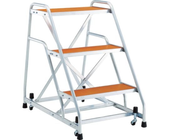 1-3991-12 Working Step Stool (With Castors) 632 x 1010 x 900mm TAF-93MG ...