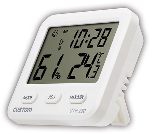 【校正対応】カスタム1-4061-21-20　デジタル温湿度計　校正証明書付 CTH-230