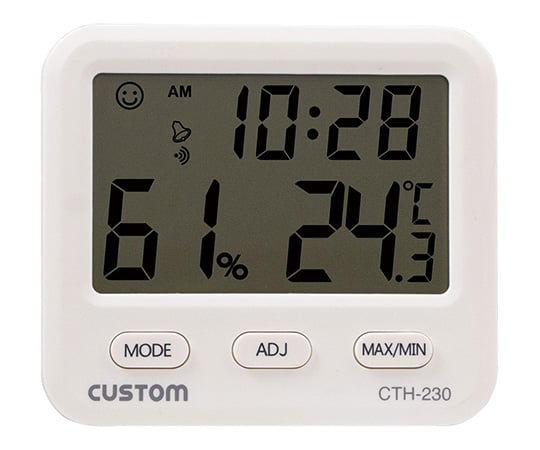 デジタル温湿度計 英語版校正証明書付 CTH-230
