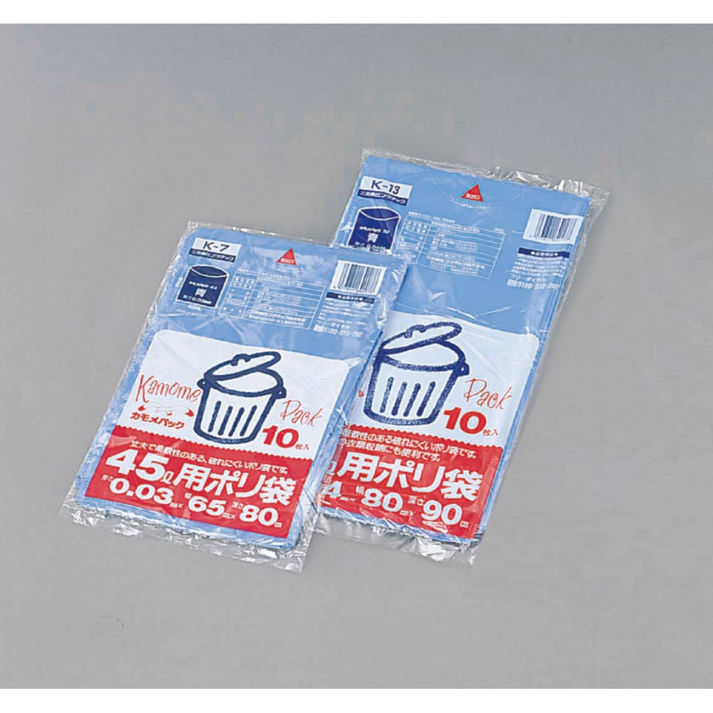 1-4207-01ゴミ袋小６５０Ｘ８００ブルー１０枚入【1袋(10枚入)】(as1-1-4207-01)