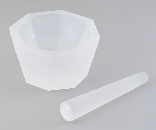 1-4221-01 石英ガラス製 乳鉢 φ50×φ60×20mm 乳棒付き