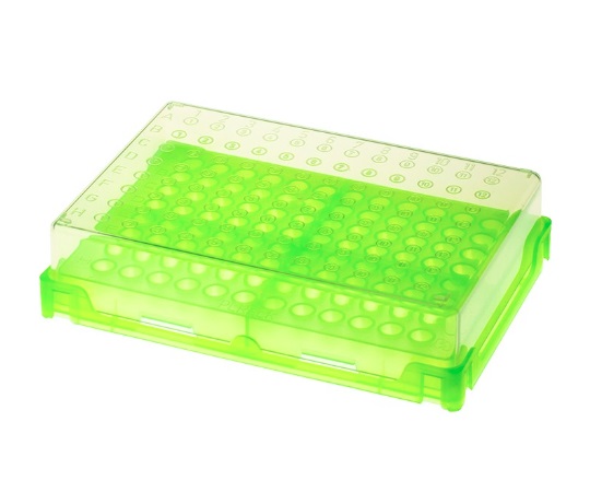 PCRラック　緑　本体×20個入　T328-96G