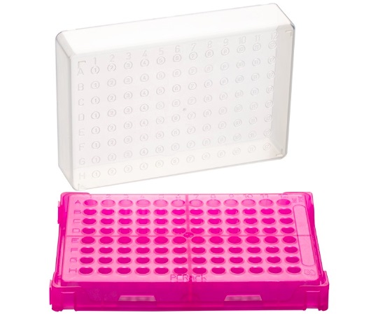 PCRラック　ピンク　本体×20個入　T328-96P