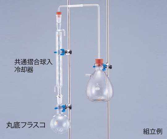 クライミング1-4325-02還流装置用共通摺合球入冷却器アーリン氏タイプ普通摺合１９／３８【1個】(as1-1-4325-02)