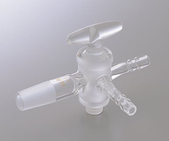 クライミング1-4349-03共通摺合付三方コックⅠ型ガラスコックＴＳ２４／４０【1個】(as1-1-4349-03)