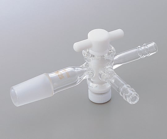 クライミング1-4349-04共通摺合付三方コックⅠ型テフロンコックＴＳ１５／２５【1個】(as1-1-4349-04)