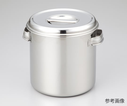 1-4527-09 ステンレスポット(取手付き) 13L 26cm