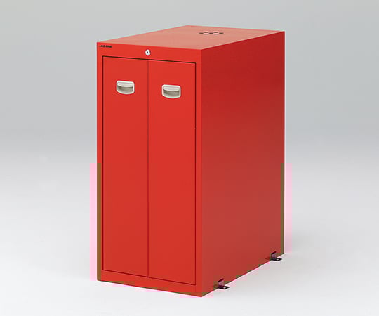 【送料定額】アズワン1-4531-01耐震薬品庫（スチール製）450×700×900赤【1個】(as1-1-4531-01)