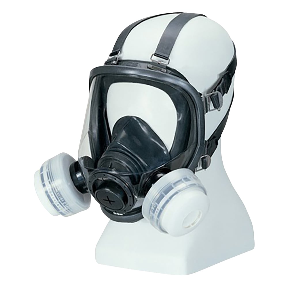 1-4558-01 防毒マスク（低濃度用0.1％以下）吸収缶2個仕様 GM165-2（M 